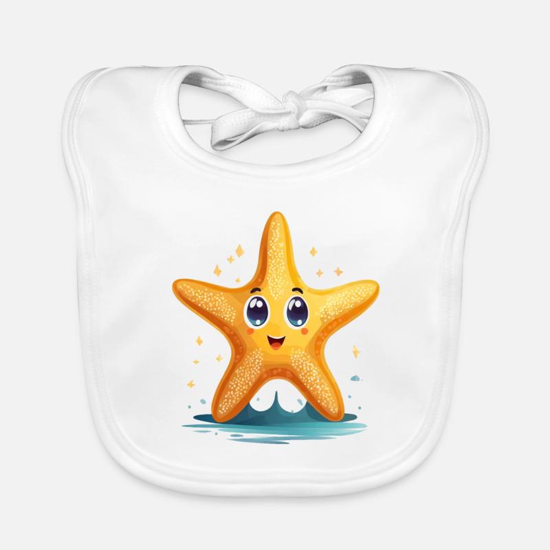 Étoile de mer Bavoir bio Bébé
