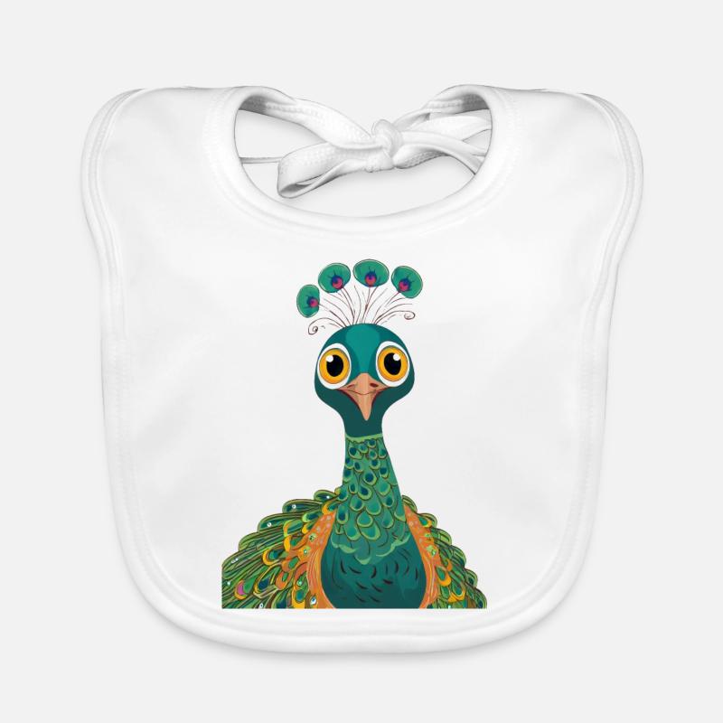 Pfau Baby Bio-Lätzchen