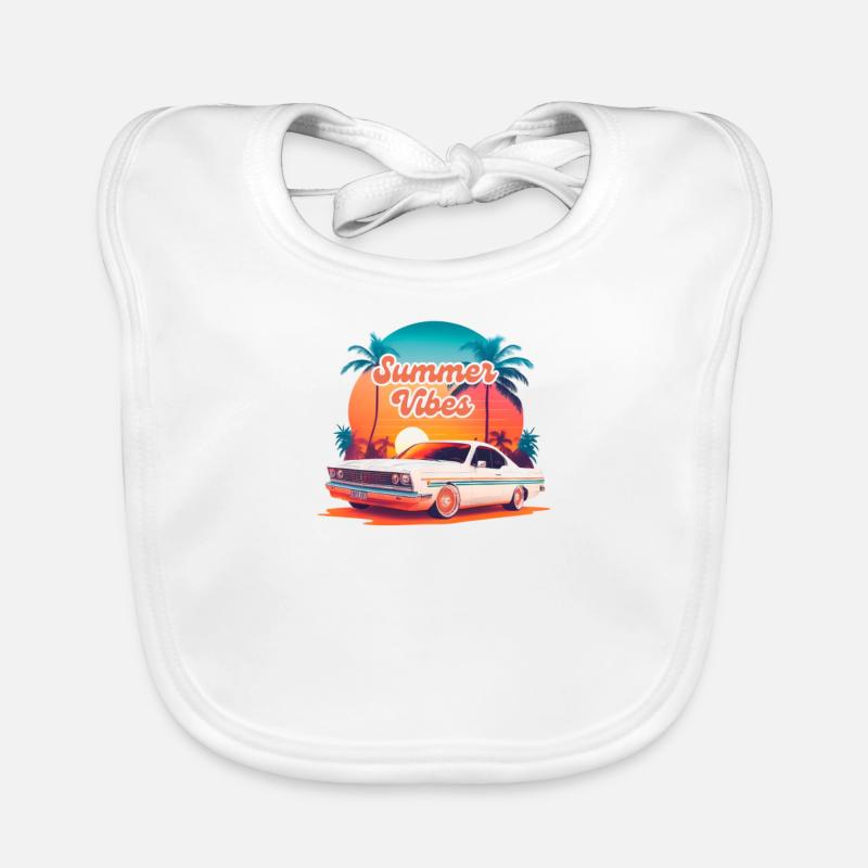Summer Vibes Organic Baby Bibs