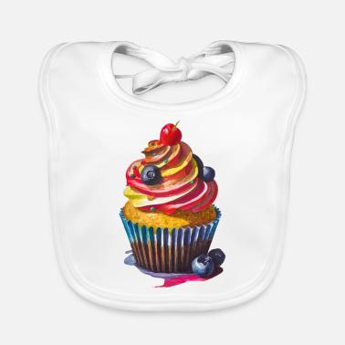 Cupcake Bavaglino ecologico per neonato