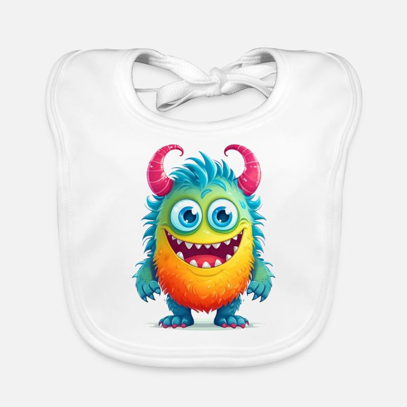 Monstre mignon Bavoir bio Bébé