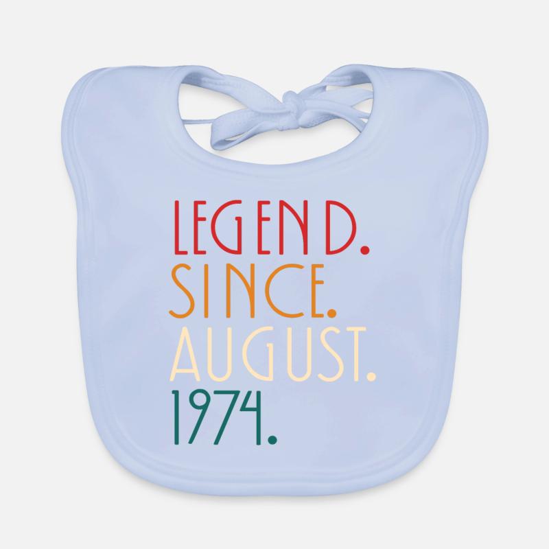 Legende seit August 1974 - Minimalistisch Baby Bio-Lätzchen