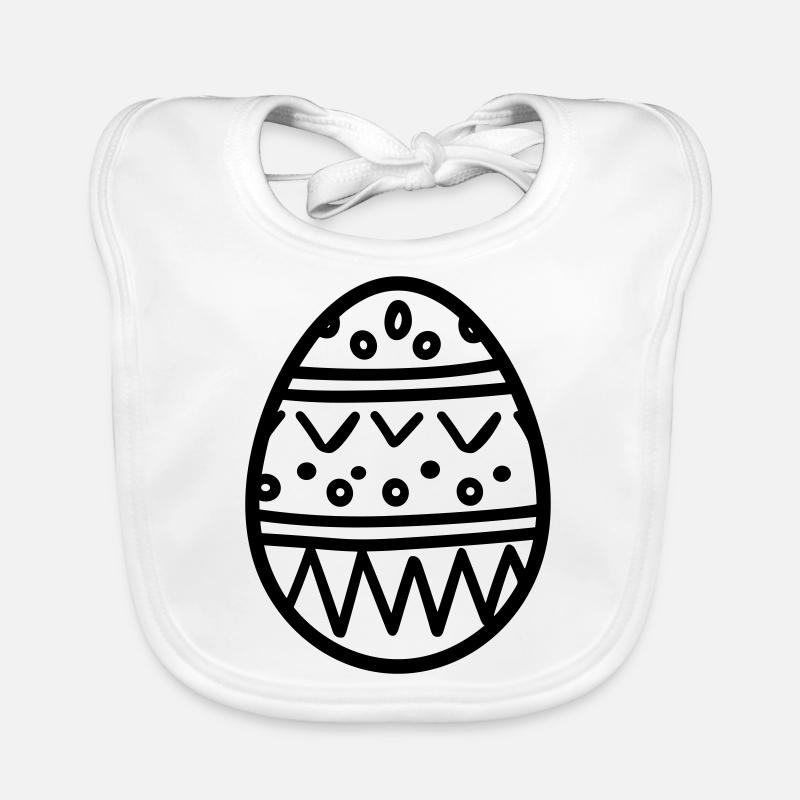 Easter Egg Organic Baby Bibs