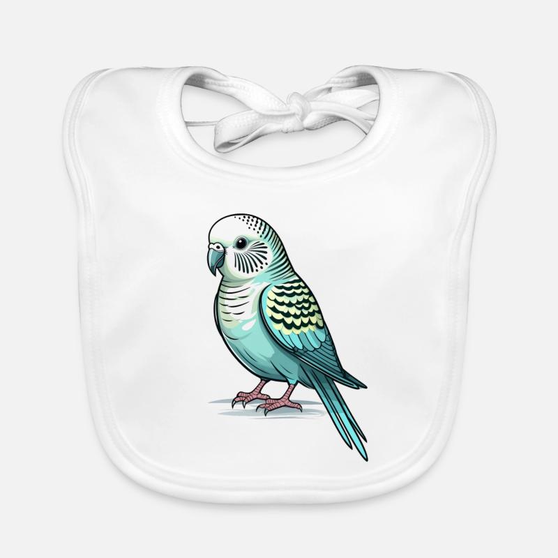 Perruche ondulée Bavoir bio Bébé