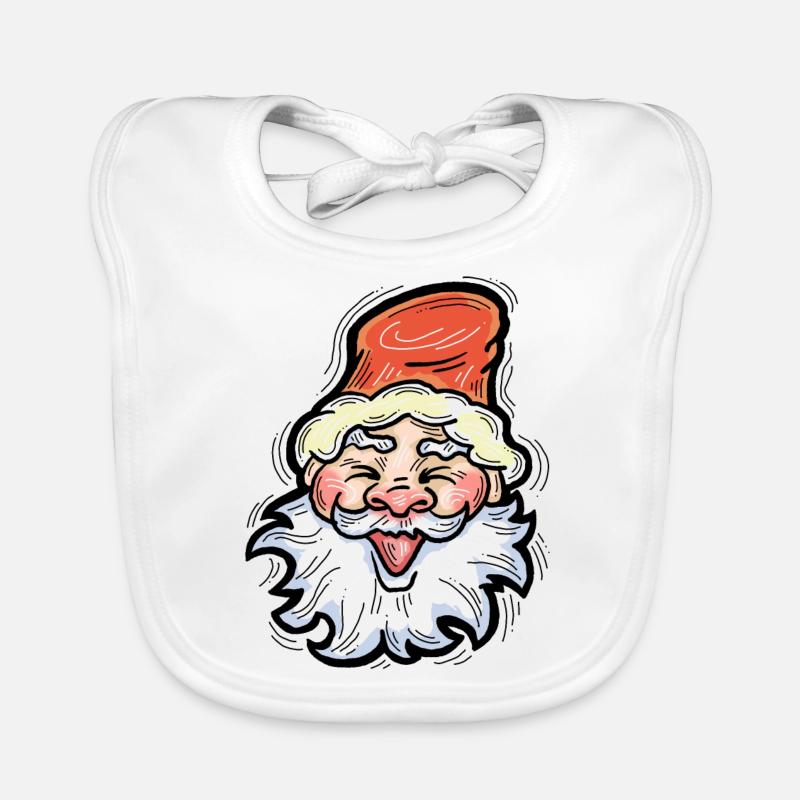 Weihnachtsmann Baby Bio-Lätzchen