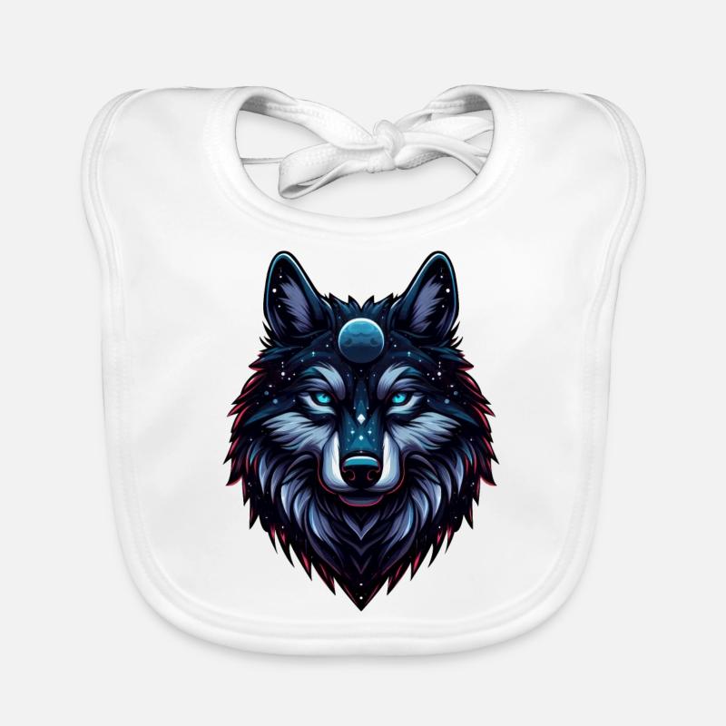 Loup Cosmique Bavoir bio Bébé