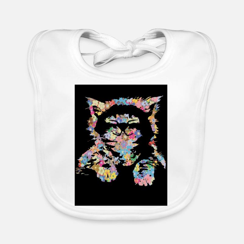 Cat Organic Baby Bibs