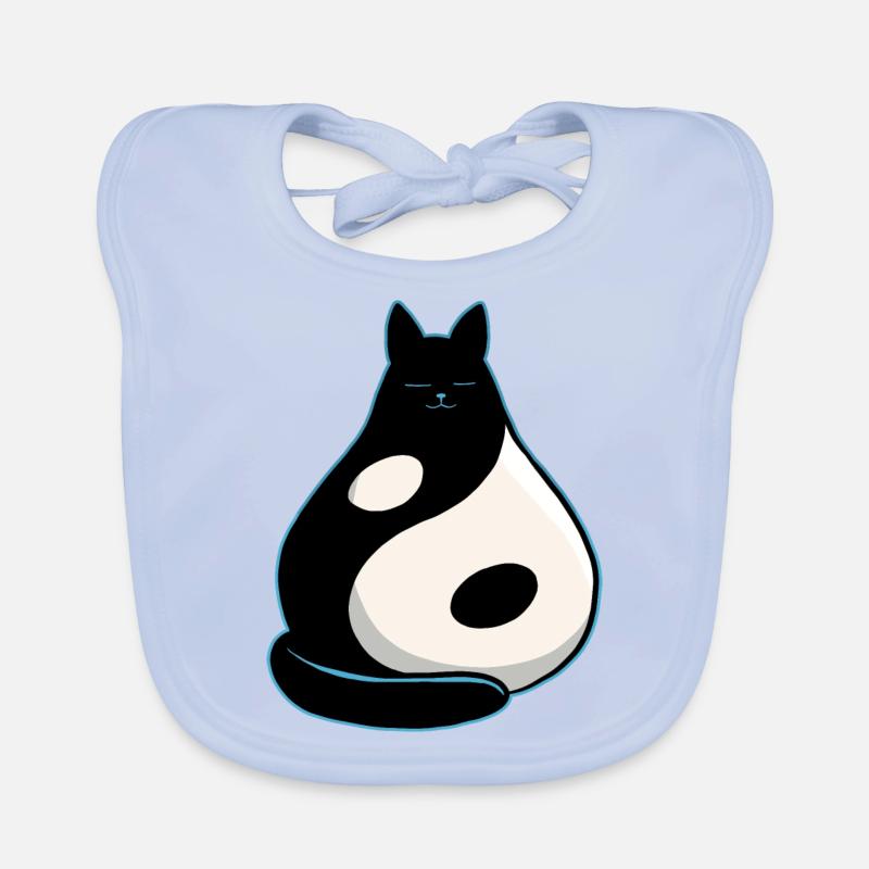 Chat YinYang Bavoir bio Bébé