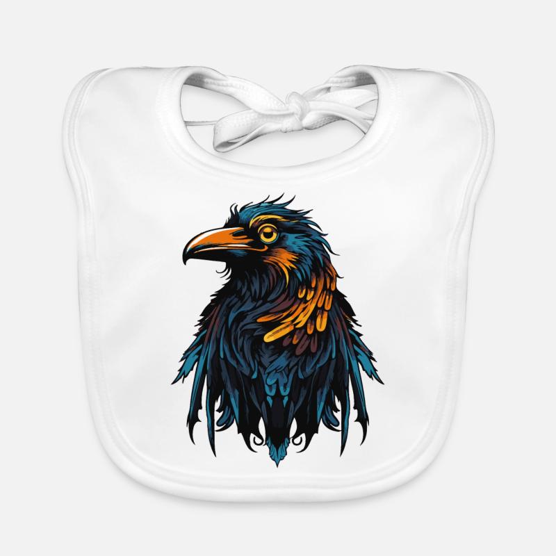 Raven Bird Organic Baby Bibs