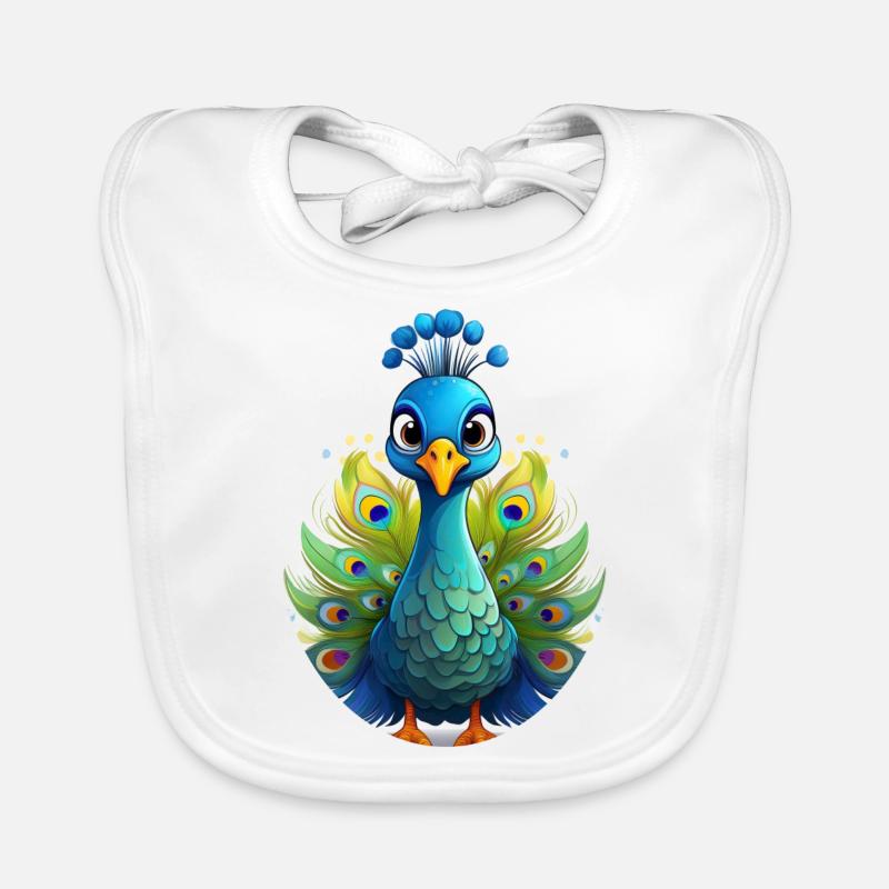 Pfau Baby Bio-Lätzchen