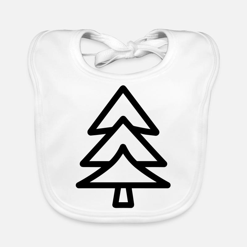 Weihnachtsbaum Baby Bio-Lätzchen