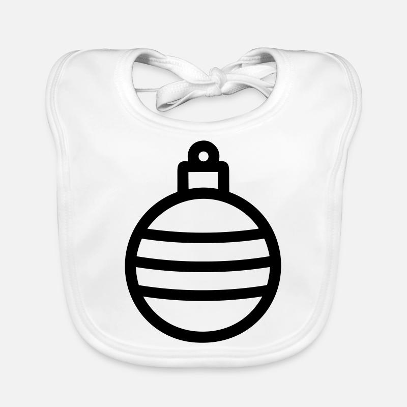Boule de Noël Bavoir bio Bébé