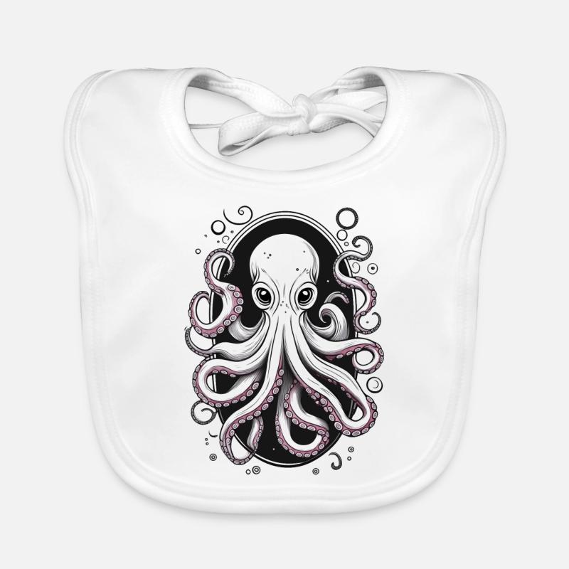 Octopus Organic Baby Bibs