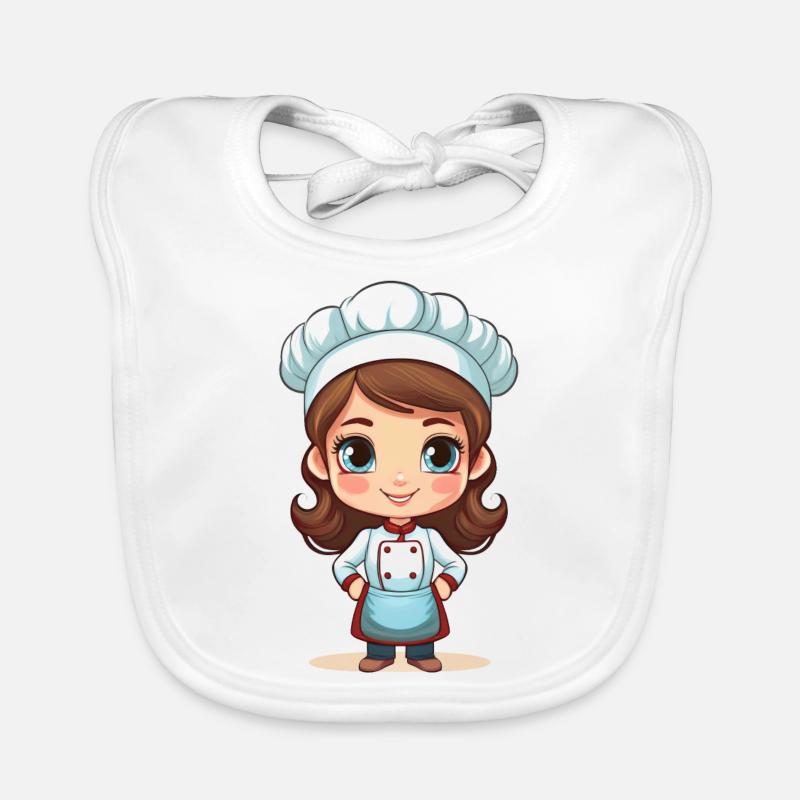 Bäckerin oder Köchin Baby Bio-Lätzchen