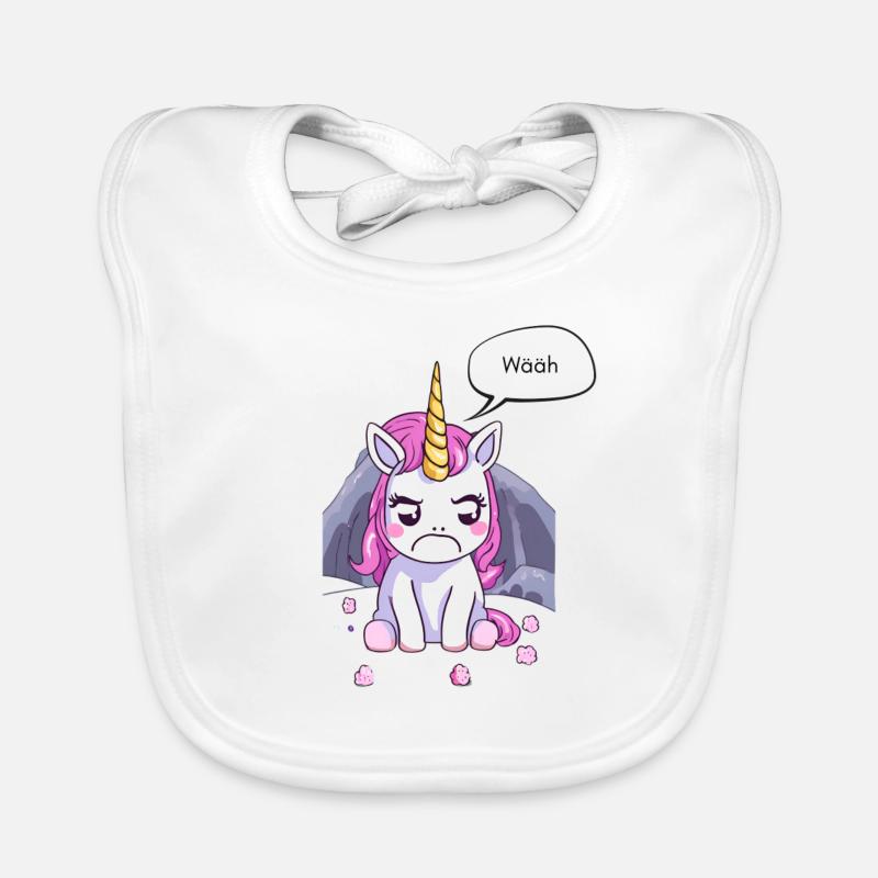 Grummeliges kleines Einhorn Baby Bio-Lätzchen