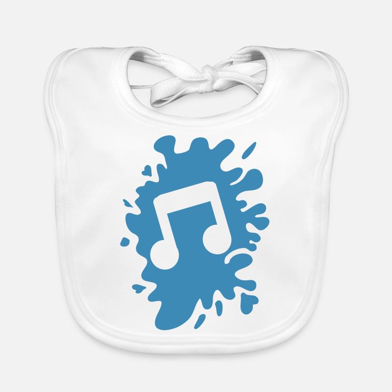 blob music note Organic Baby Bibs