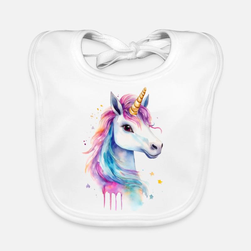 Licorne Bavoir bio Bébé
