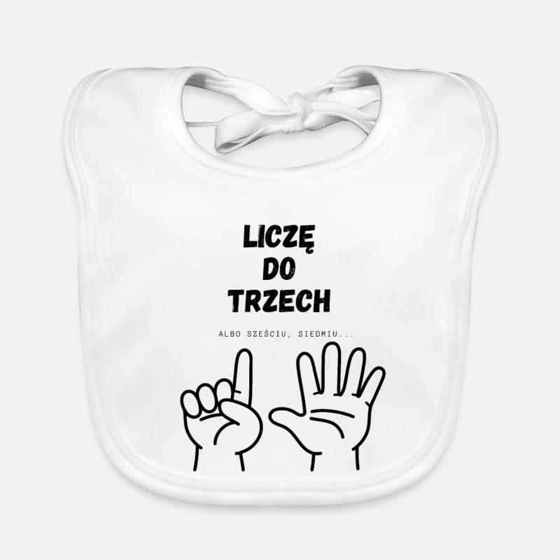 I'm counting to three Organic Baby Bibs