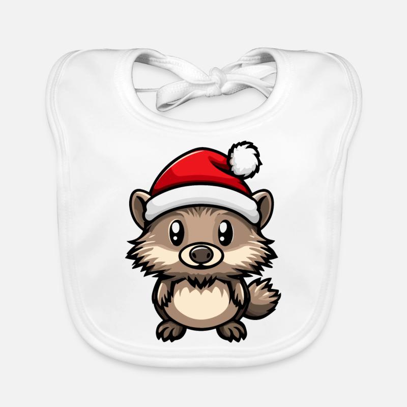 Noël hérisson Bavoir bio Bébé