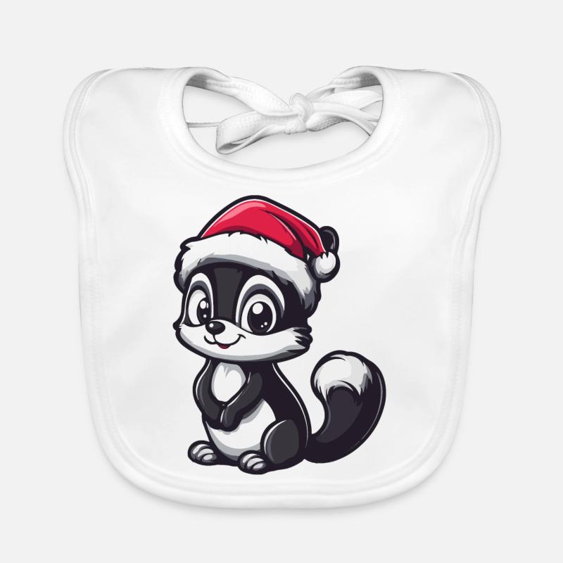 Noël Skunk Bavoir bio Bébé
