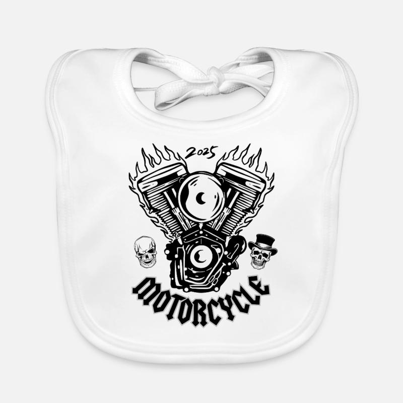 MOTORCYCLE Organic Baby Bibs