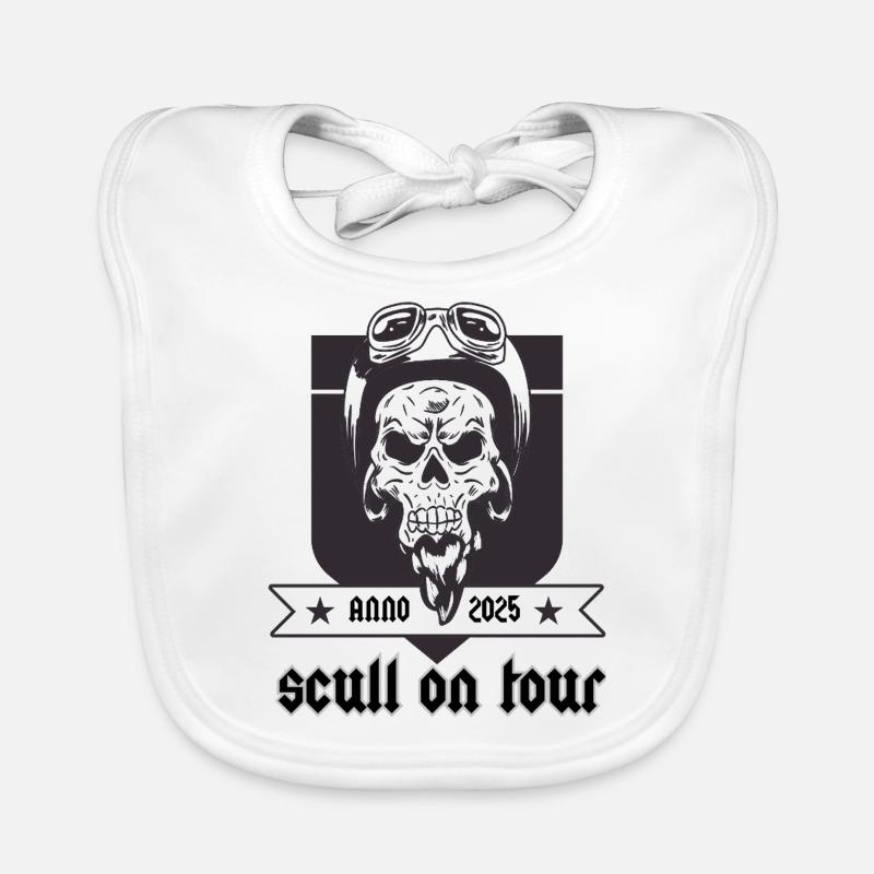 Scull on tour Organic Baby Bibs