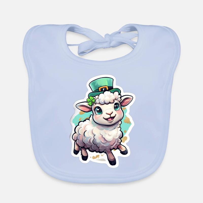 Cadeau de mouton pour la Saint-Patrick Bavoir bio Bébé