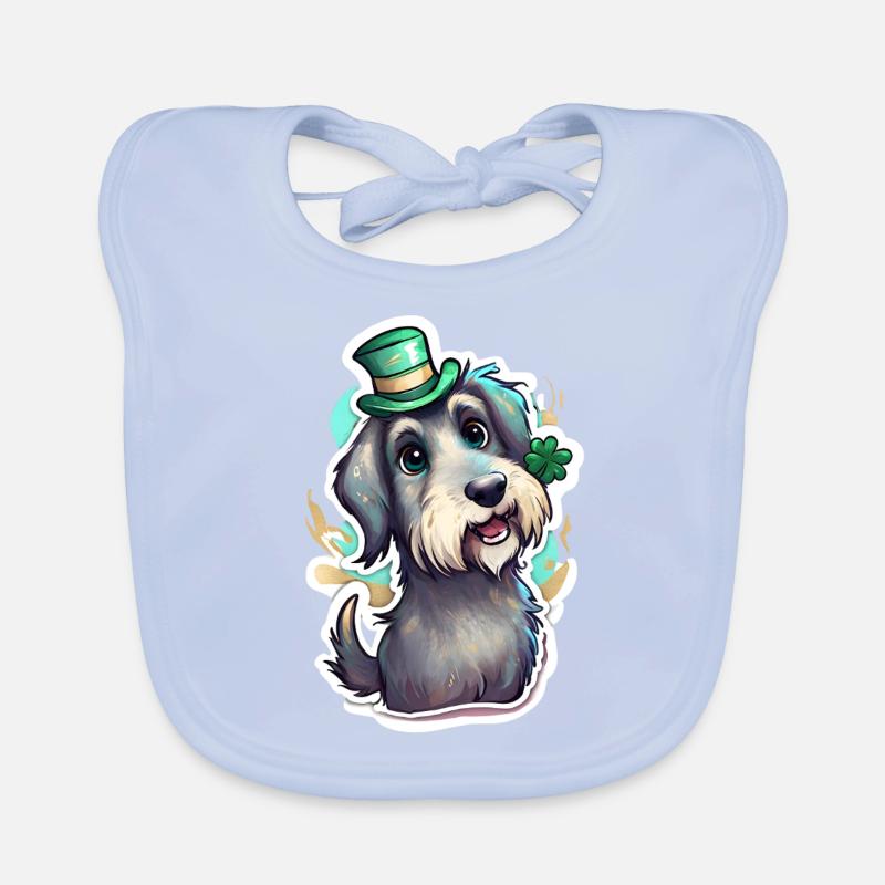 St. Patrick's Day Dog Gift Organic Baby Bibs