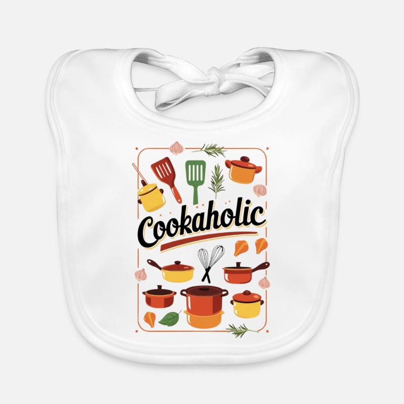 Chef Cuisinant Nourriture Cadeau Bavoir bio Bébé