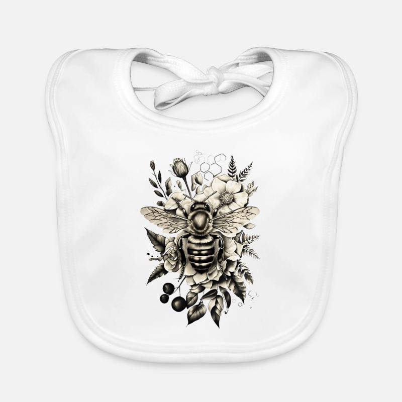 Bee Honey Beekeeper Gift Organic Baby Bibs