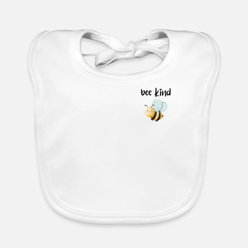 Biene Schule Kind Spruch Geschenk Baby Bio-Lätzchen