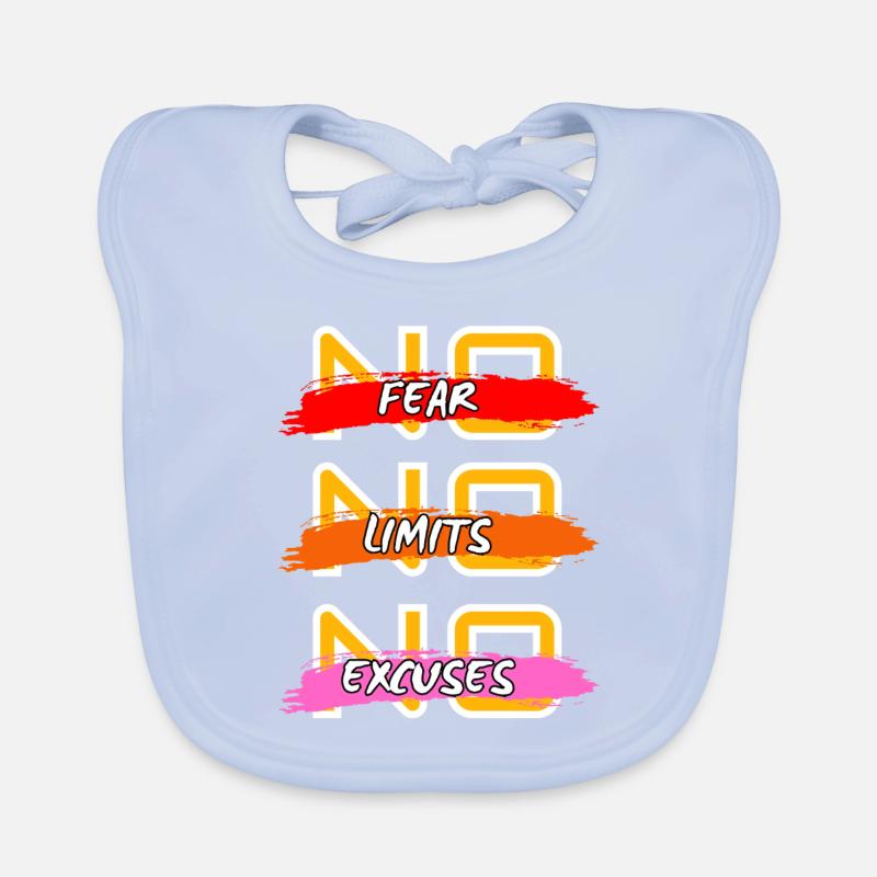 Pas de peur, pas de limites, pas d’excuses Bavoir bio Bébé