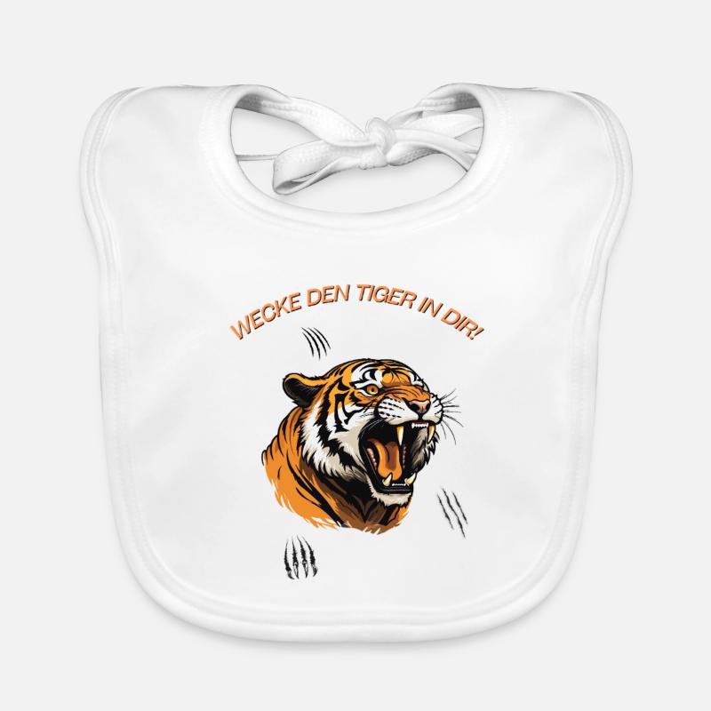 Wecke den Tiger in dir! Baby Bio-Lätzchen