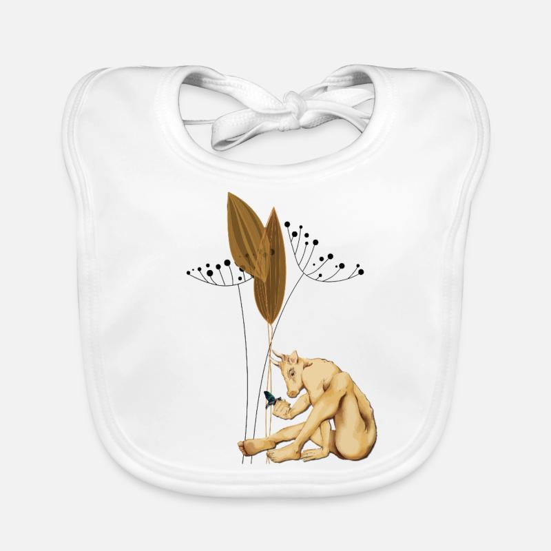 Seedbound Centaur with Dried Pods Organic Baby Bibs