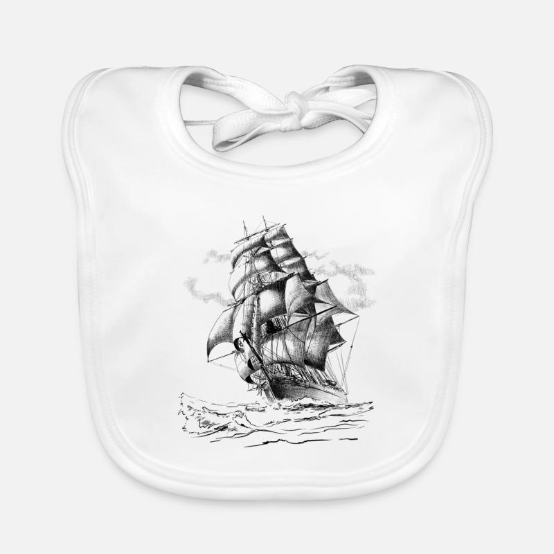 sailing ship Bavoir bio Bébé