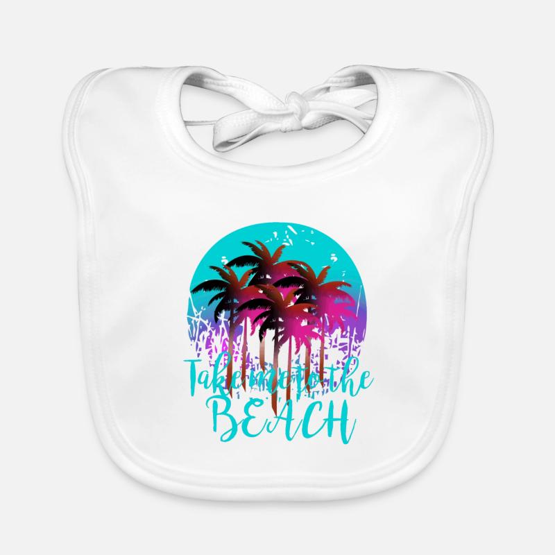 Sommer, bring mich an den Strand Baby Bio-Lätzchen