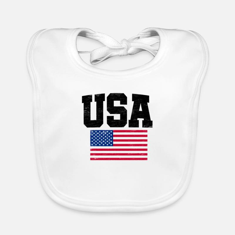 États-Unis Bavoir bio Bébé