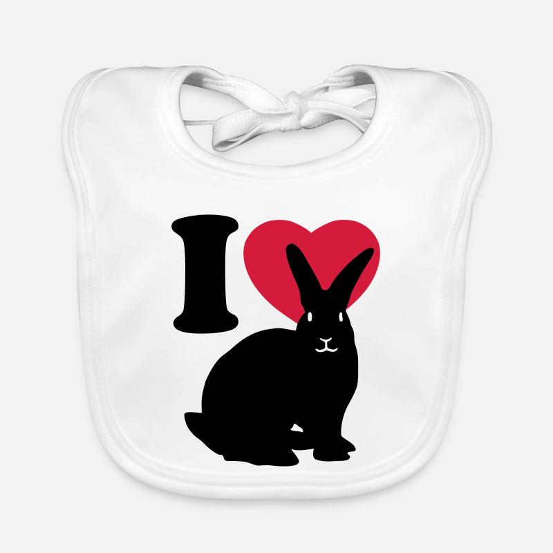 I love rabbits Organic Baby Bibs