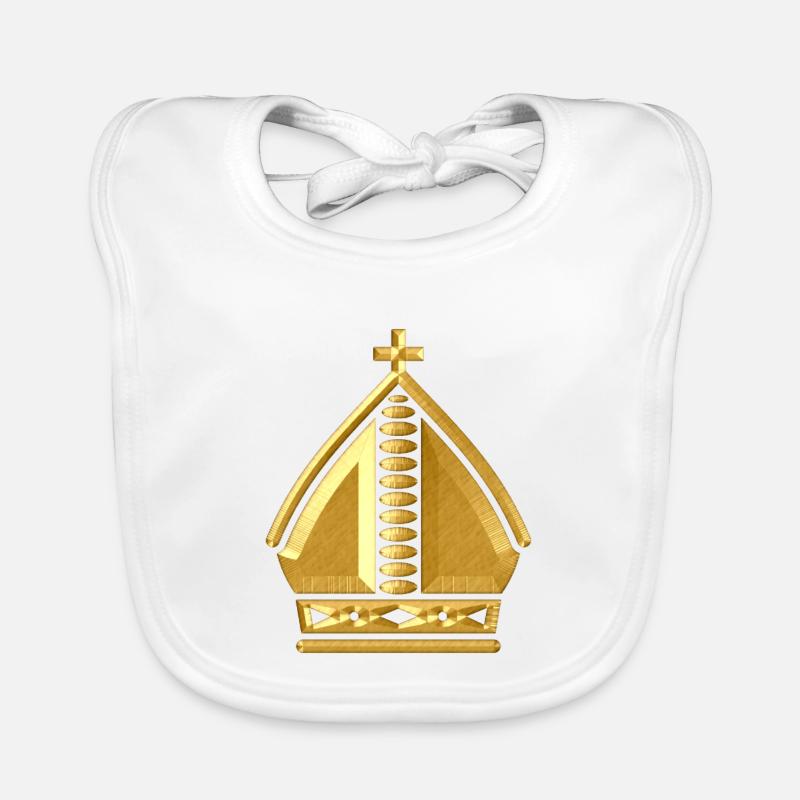 Pape Couronne Bavoir bio Bébé