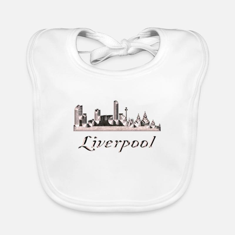 Liverpool - Baby Bio-Lätzchen - Weiß