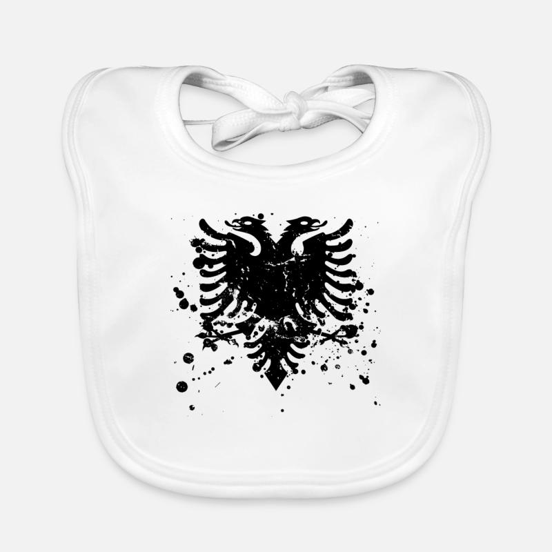 Drapeau albanais « albanais » Bavoir bio Bébé