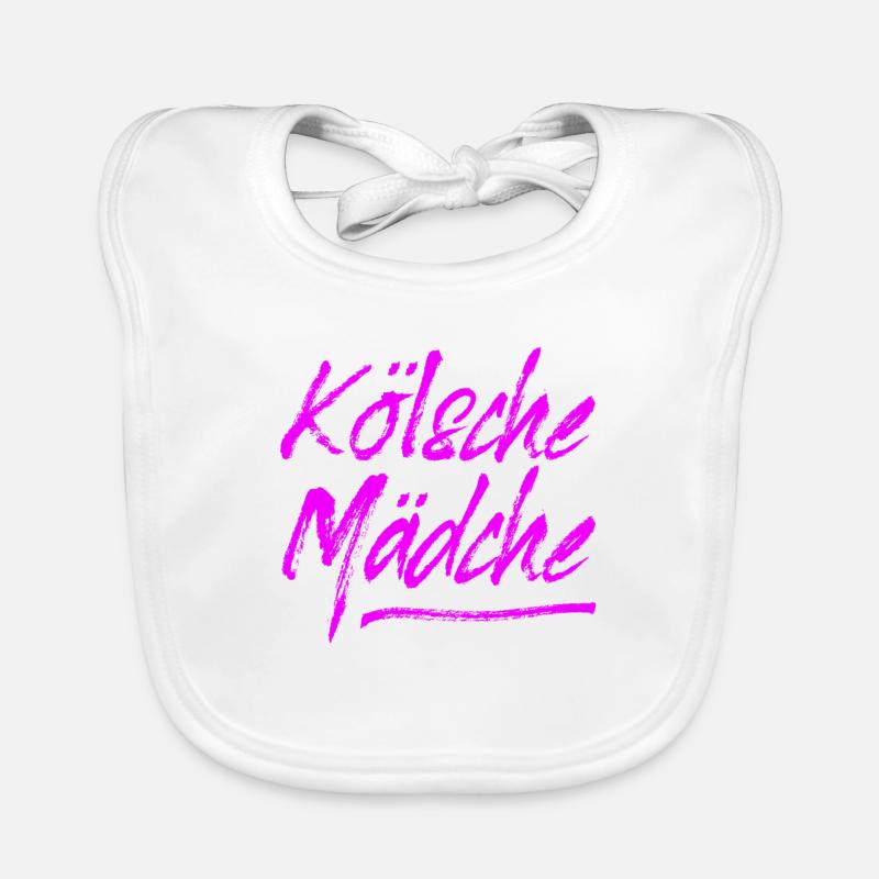 Kölsche Mädche / Karneval in Köln / Kölsch & Kölle Baby Bio-Lätzchen