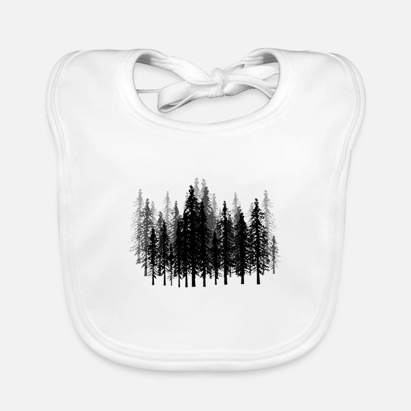 Forest Forests Forester Hunter Gift Idea Camping Organic Baby Bibs