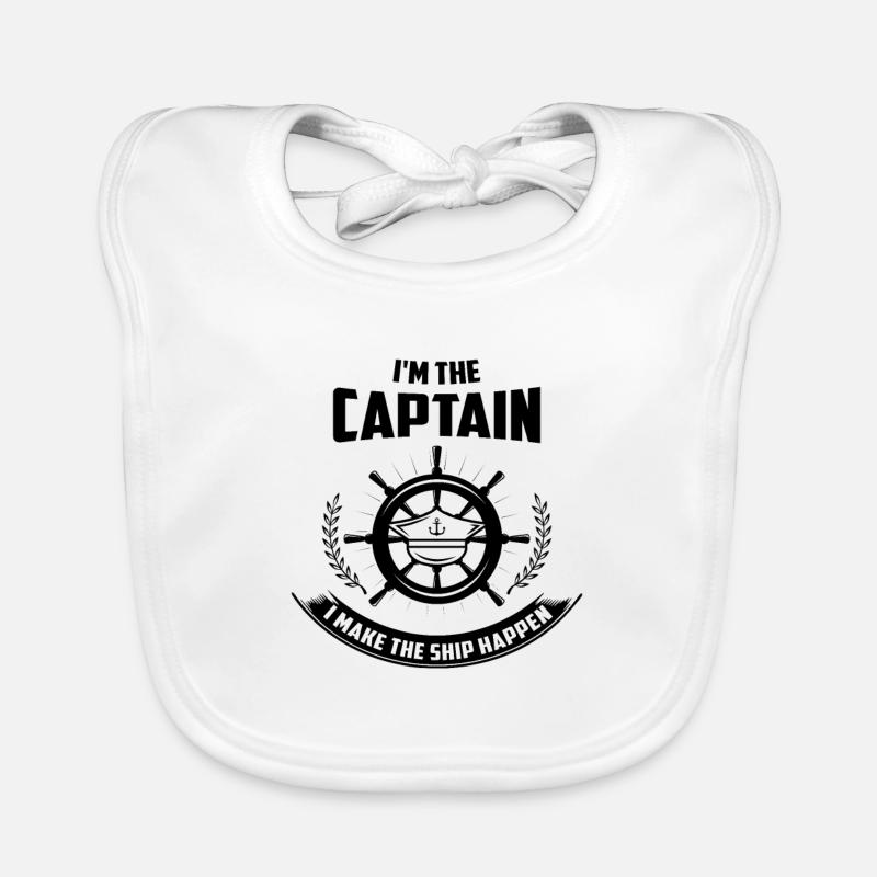 Boot - I'm The Captain Baby Bio-Lätzchen