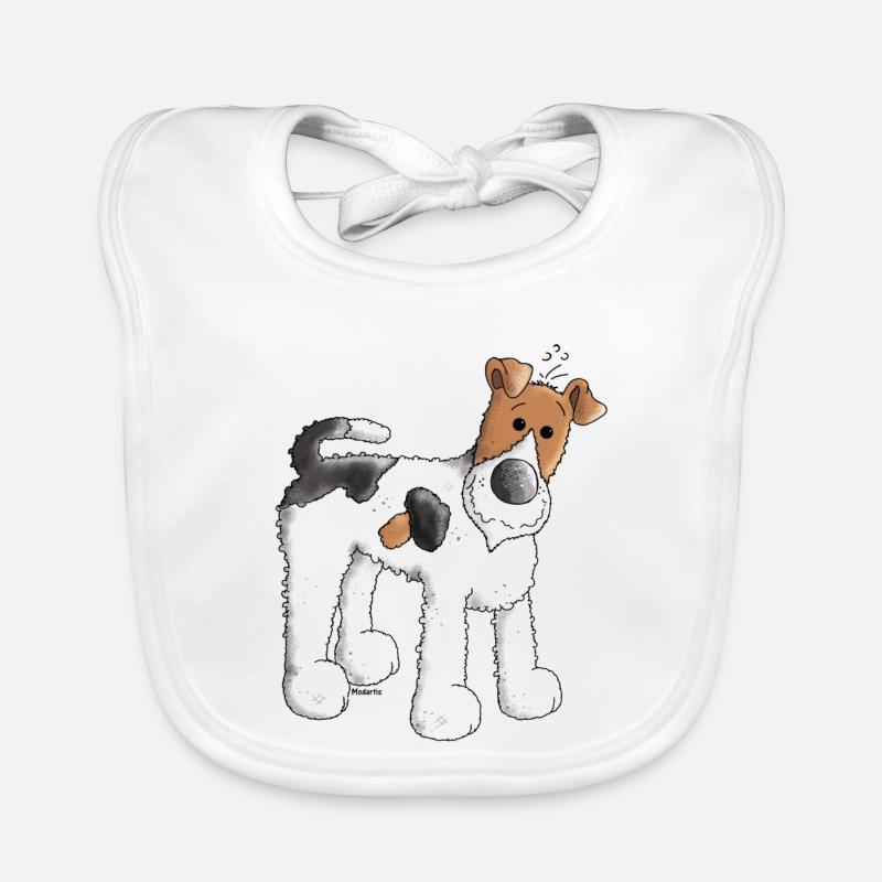 Fox Terrier - Chien Bavoir bio Bébé