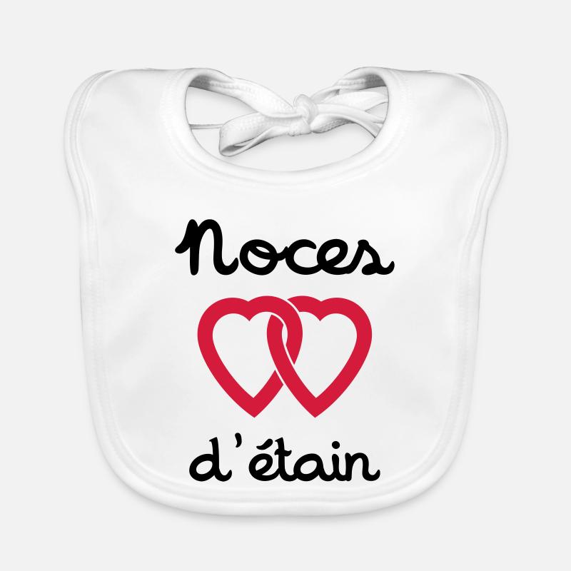 Noces d'étain Bavoir bio Bébé
