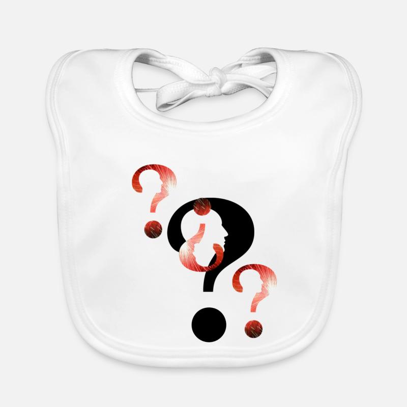 Question mark Fireworks Organic Baby Bibs