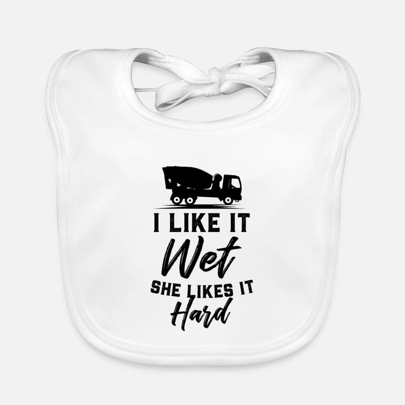 concrete worker Organic Baby Bibs