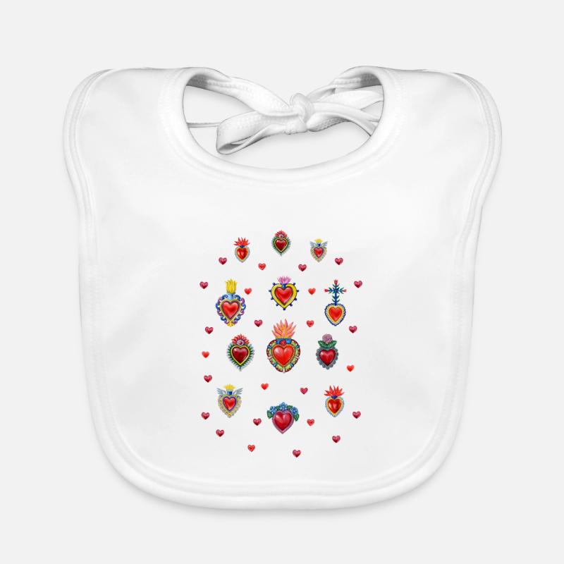 Sacrés Coeurs Mexicains # 1 Bavoir bio Bébé
