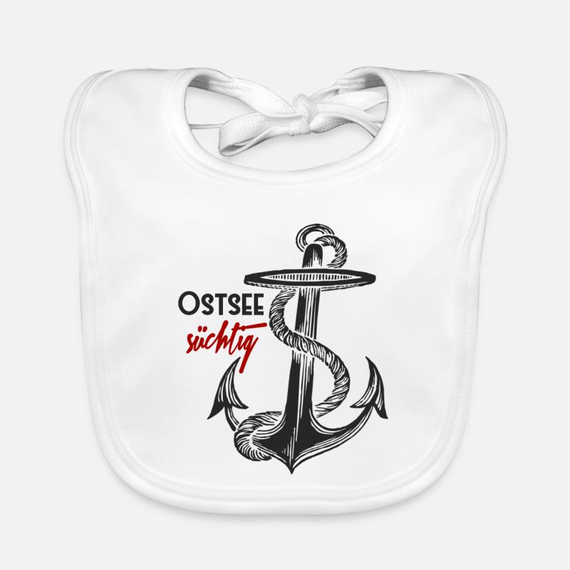 Ostsee-süchtig - Anker Baby Bio-Lätzchen